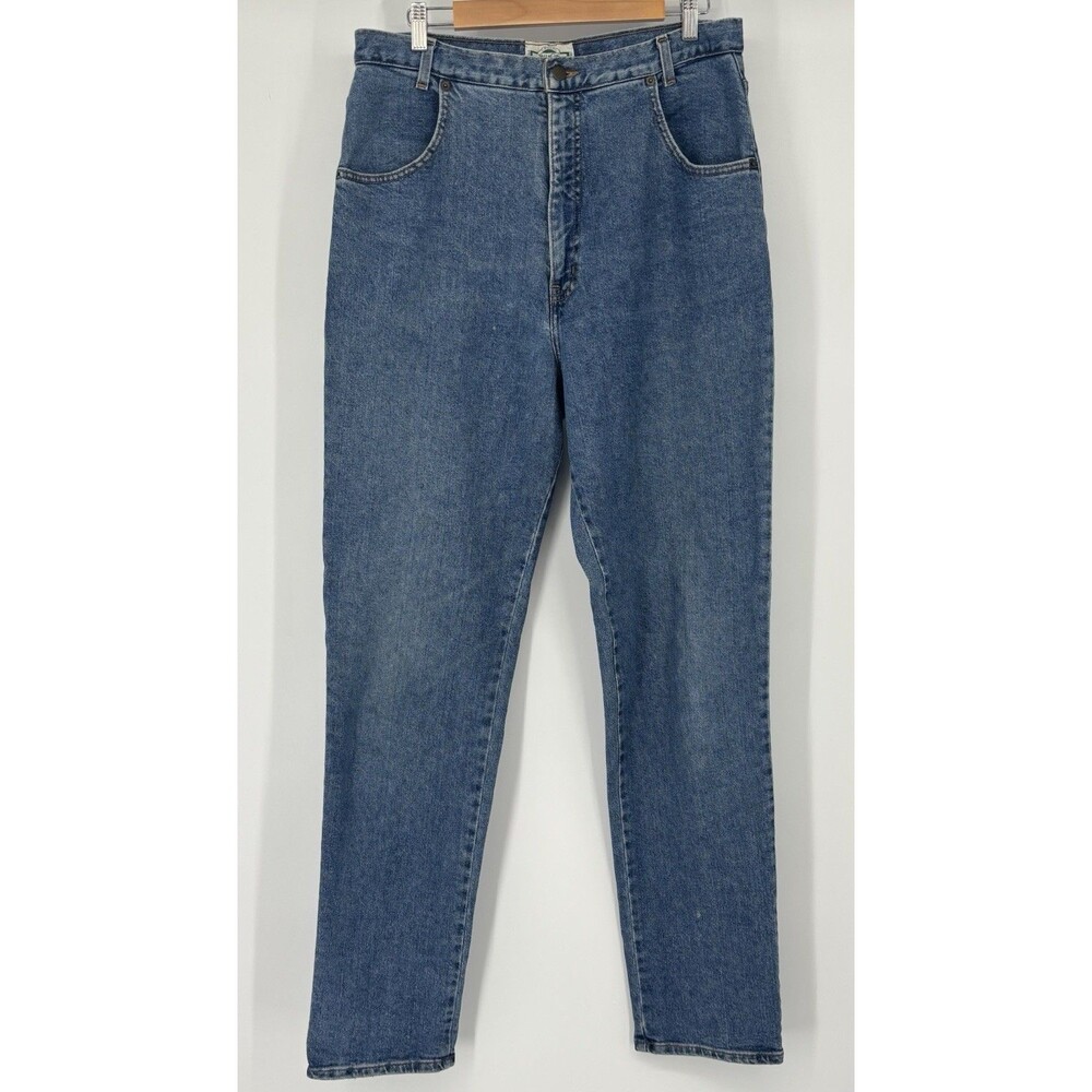 VTG 90s Casual Concepts Tall Girl Jeans Size 16 No Back Pockets High Rise Blue